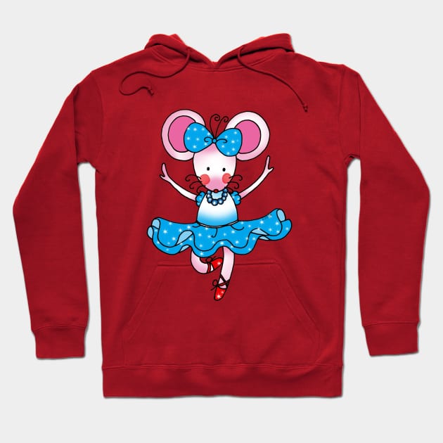 cute ballerina mouse Hoodie by cartoonygifts